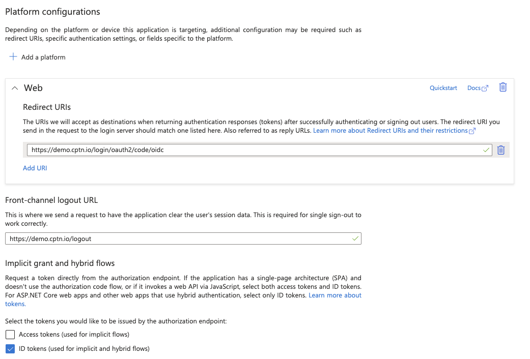 Authentication Properties